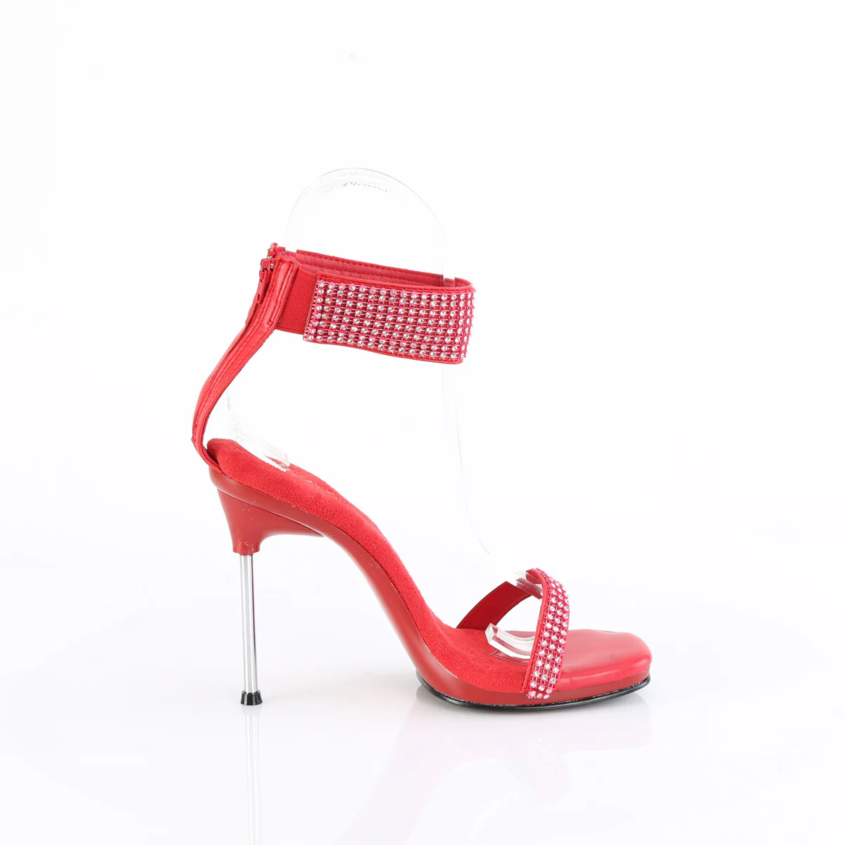 Red 4.5 Inch Elegant Shoes -  Fabulicious CHIC-40 - Image 5