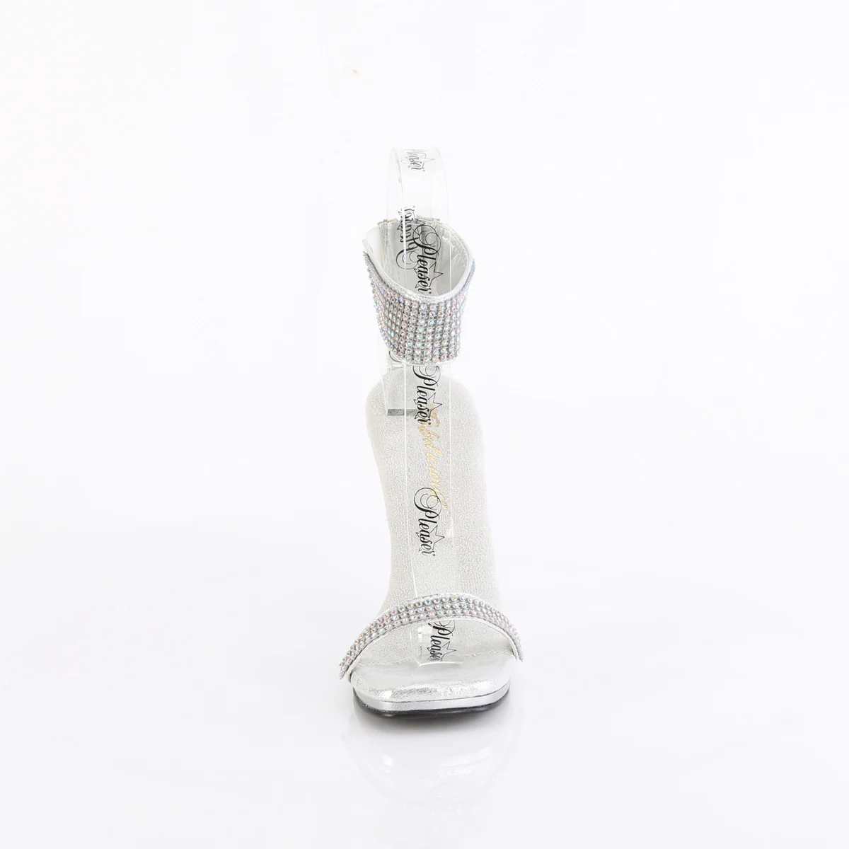 Silver 4.5 Inch Elegant Shoes - Fabulicious CHIC-40 - Image 2
