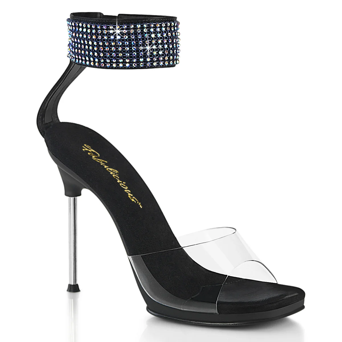 Black 4.5 Inch Elegant Shoes - Fabulicious CHIC-42