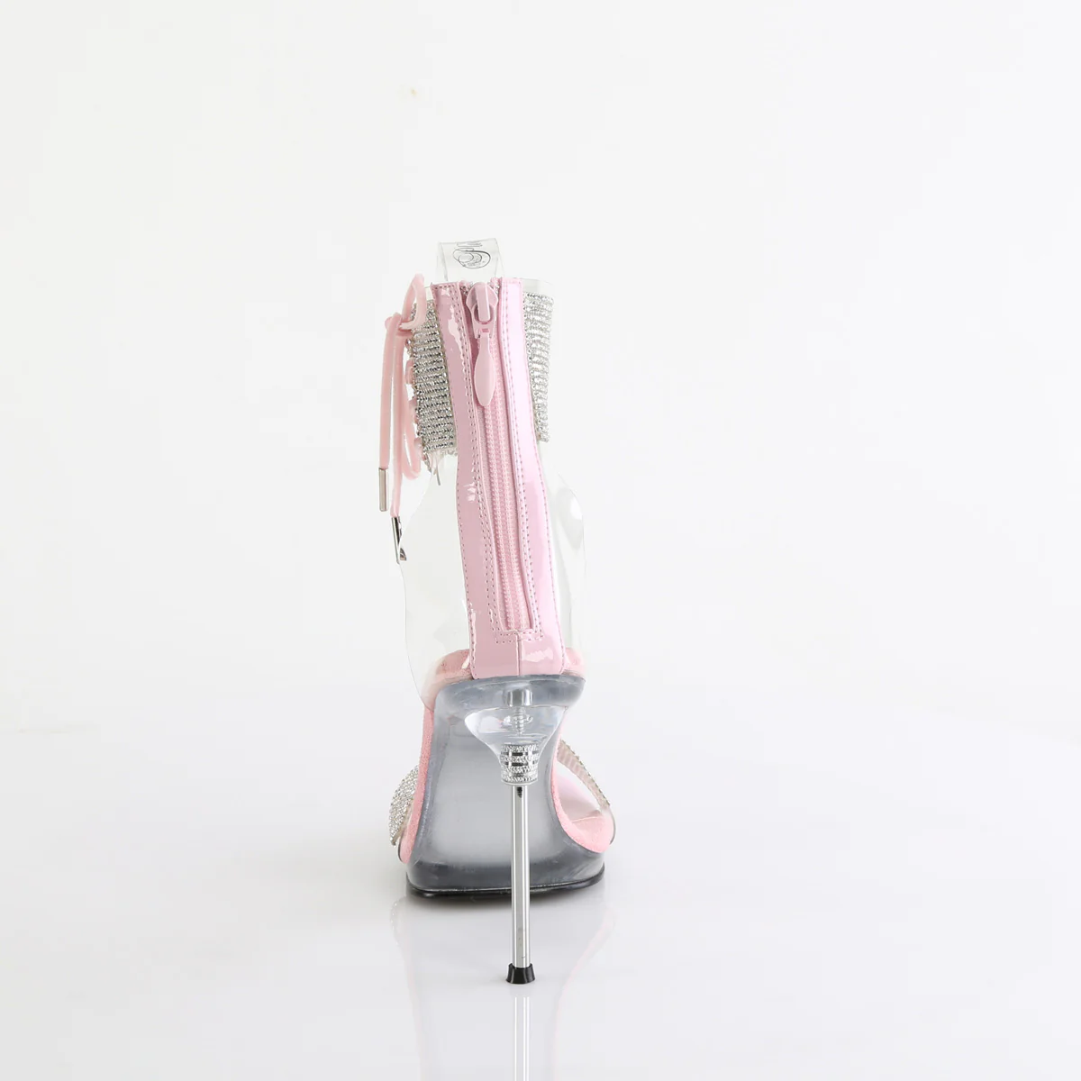 Baby Pink 4.5 Inch Elegant Shoes - Fabulicious CHIC-47 - Image 4