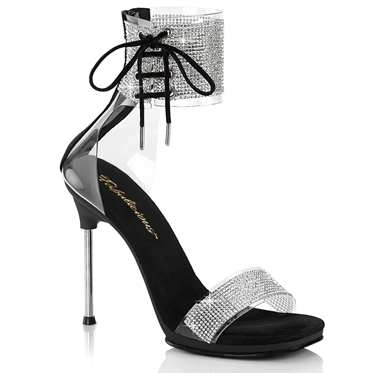 Black 4.5 Inch Elegant Shoes -  Fabulicious CHIC-47