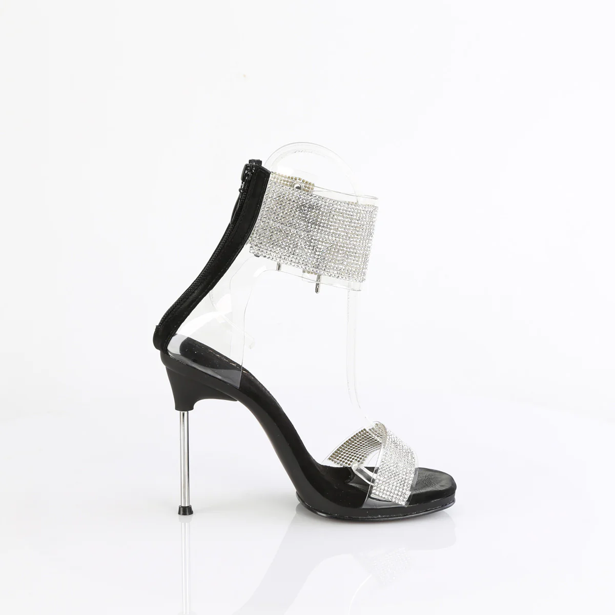 Black 4.5 Inch Elegant Shoes -  Fabulicious CHIC-47 - Image 5