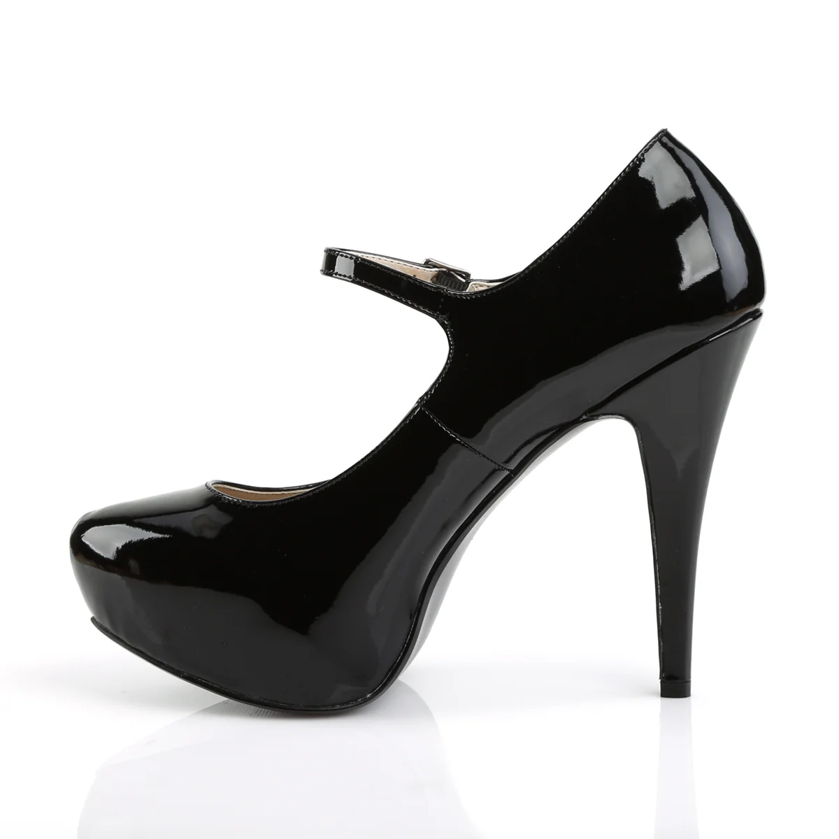 Black 5.3 Inch Exotic Platform Heels -  Pleaser Pink Label CHLOE-02 - Image 3