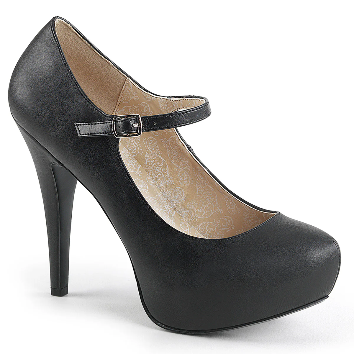 Black 5.3 Inch Erotic Platform Shoes - Pleaser Pink Label CHLOE-02 - Image 6
