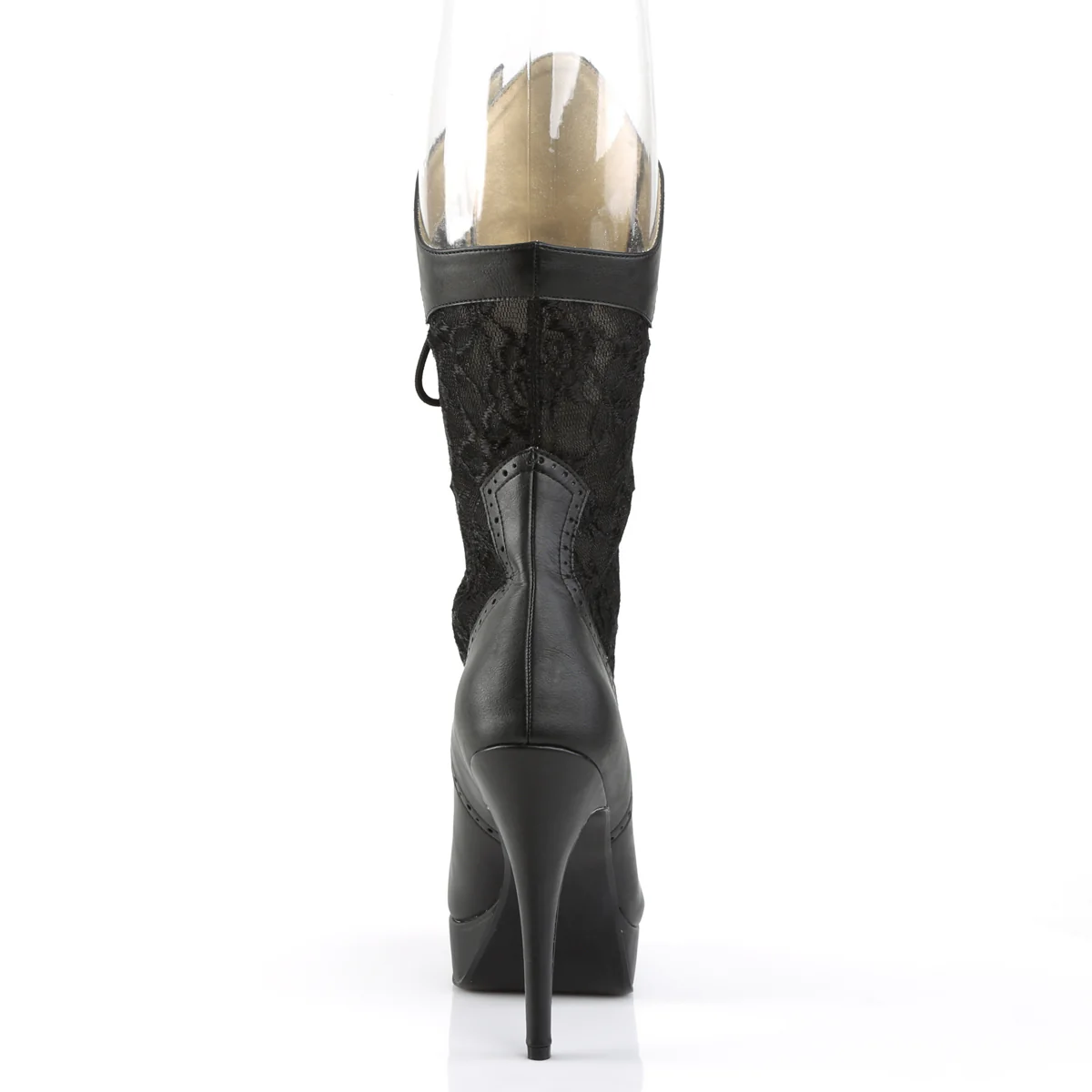 Black 5.3 Inch Fetish Platform Shoes - Pleaser Pink Label CHLOE-115 - Image 4