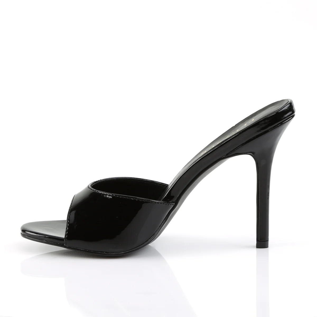 Black 4 Inch Fetish High Heels -  Pleaser CLASSIQUE-01 - Image 3