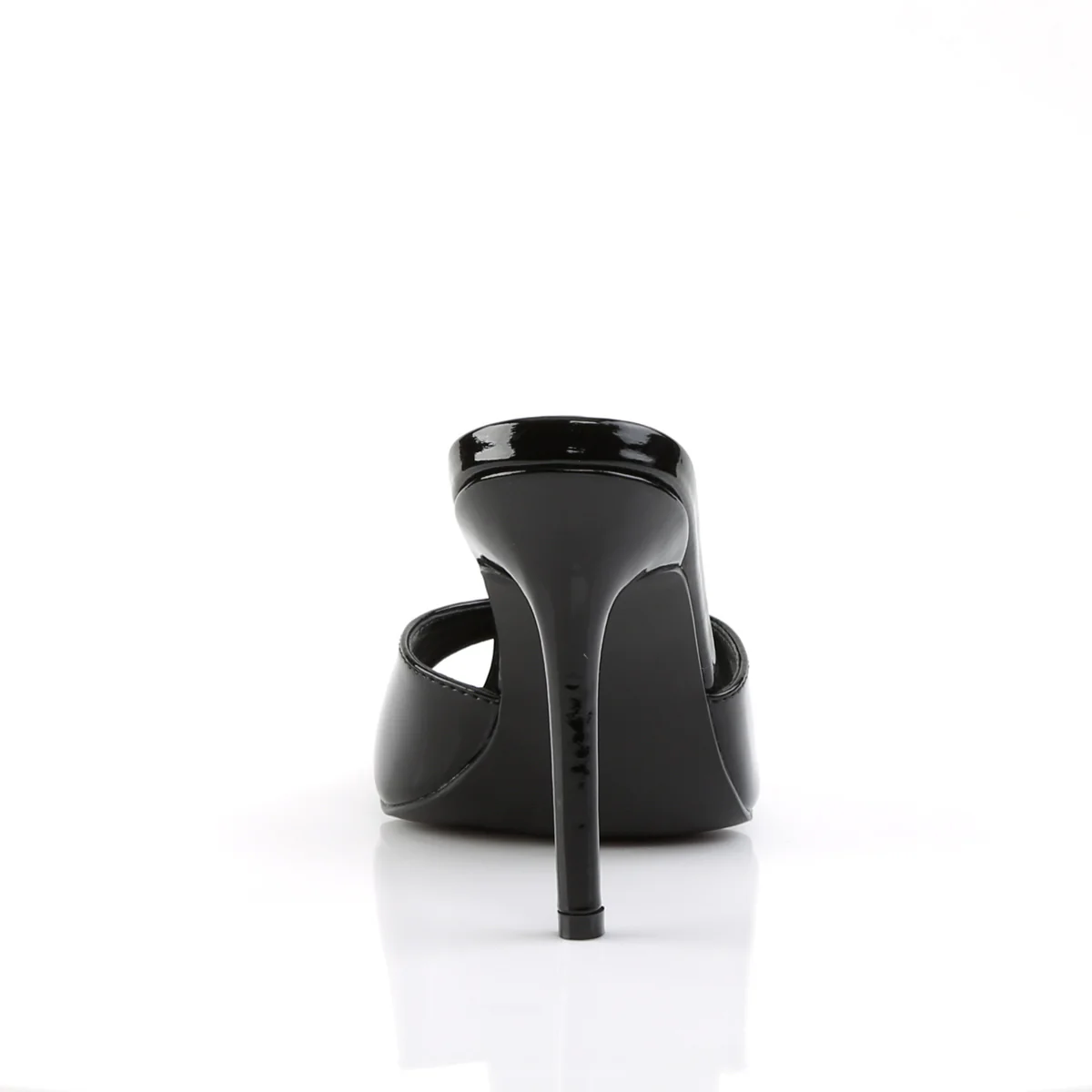 Black 4 Inch Fetish High Heels -  Pleaser CLASSIQUE-01 - Image 4