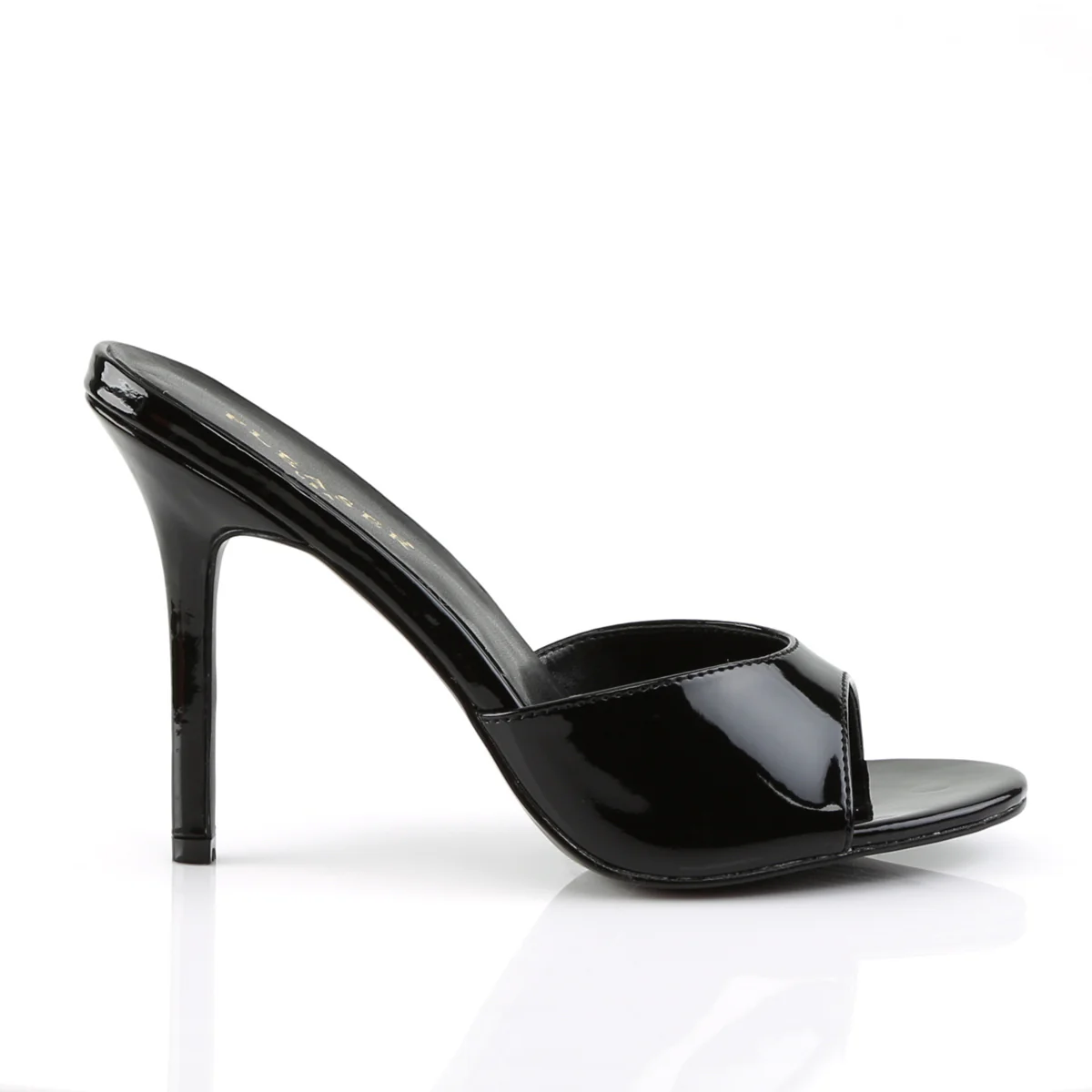 Black 4 Inch Fetish High Heels -  Pleaser CLASSIQUE-01 - Image 5