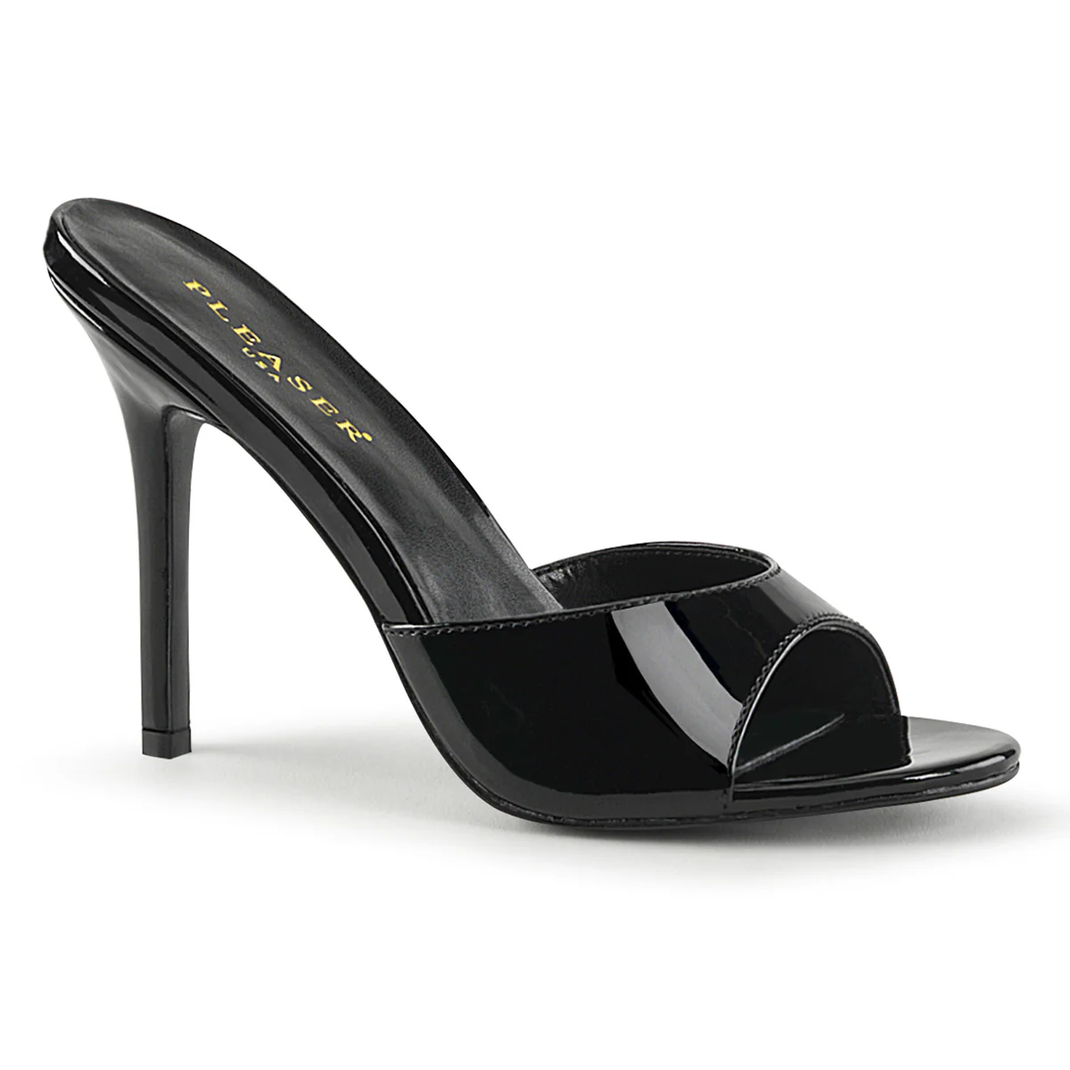 Black 4 Inch Fetish High Heels -  Pleaser CLASSIQUE-01 - Image 6