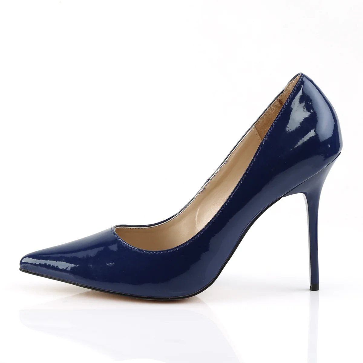 Navy Blue 4 Inch Sensual High Heels -  Pleaser CLASSIQUE-20 - Image 3