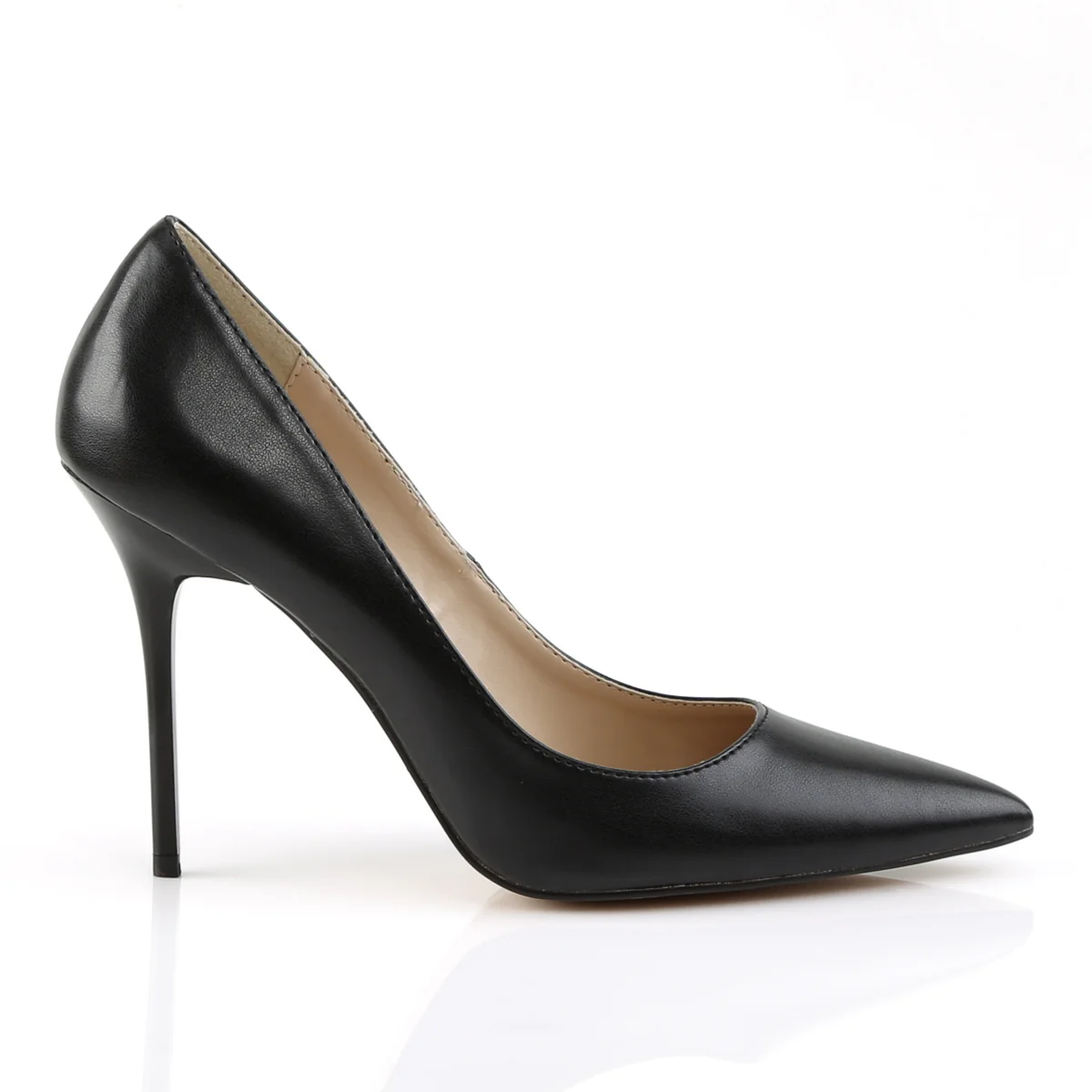 Black 4 Inch Sexy Bedroom Heels - Pleaser CLASSIQUE-20 - Image 5