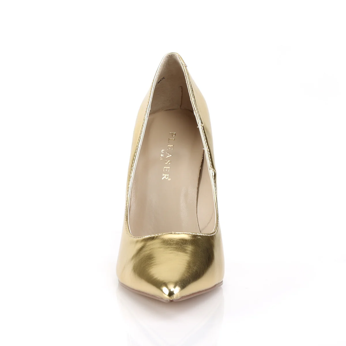 Gold 4 Inch Tempting Bedroom Heels - Pleaser CLASSIQUE-20 - Image 2