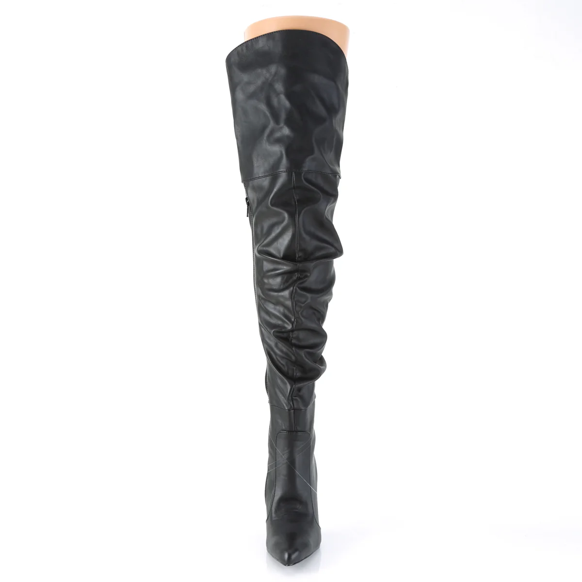 Black 4 Inch Flirty Thigh Boots - Pleaser CLASSIQUE-3011 - Image 2