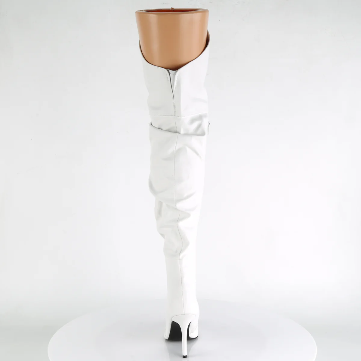 White 4 Inch Tempting Thigh Length Boots - Pleaser CLASSIQUE-3011 - Image 4