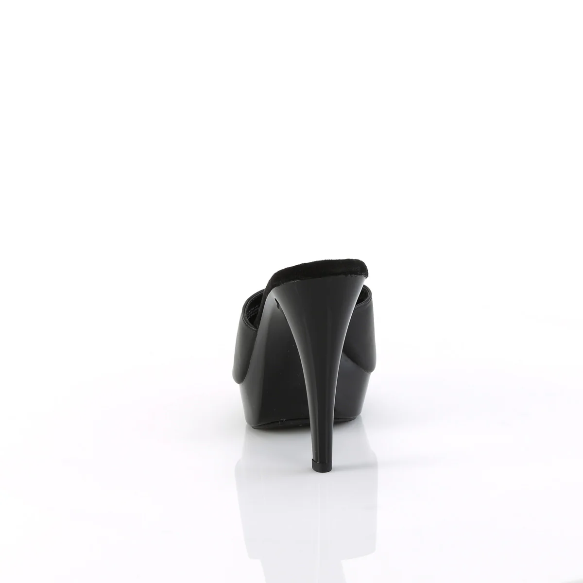 Black Leather 5 Inch Fetish Shoes - Fabulicious COCKTAIL-501L - Image 4