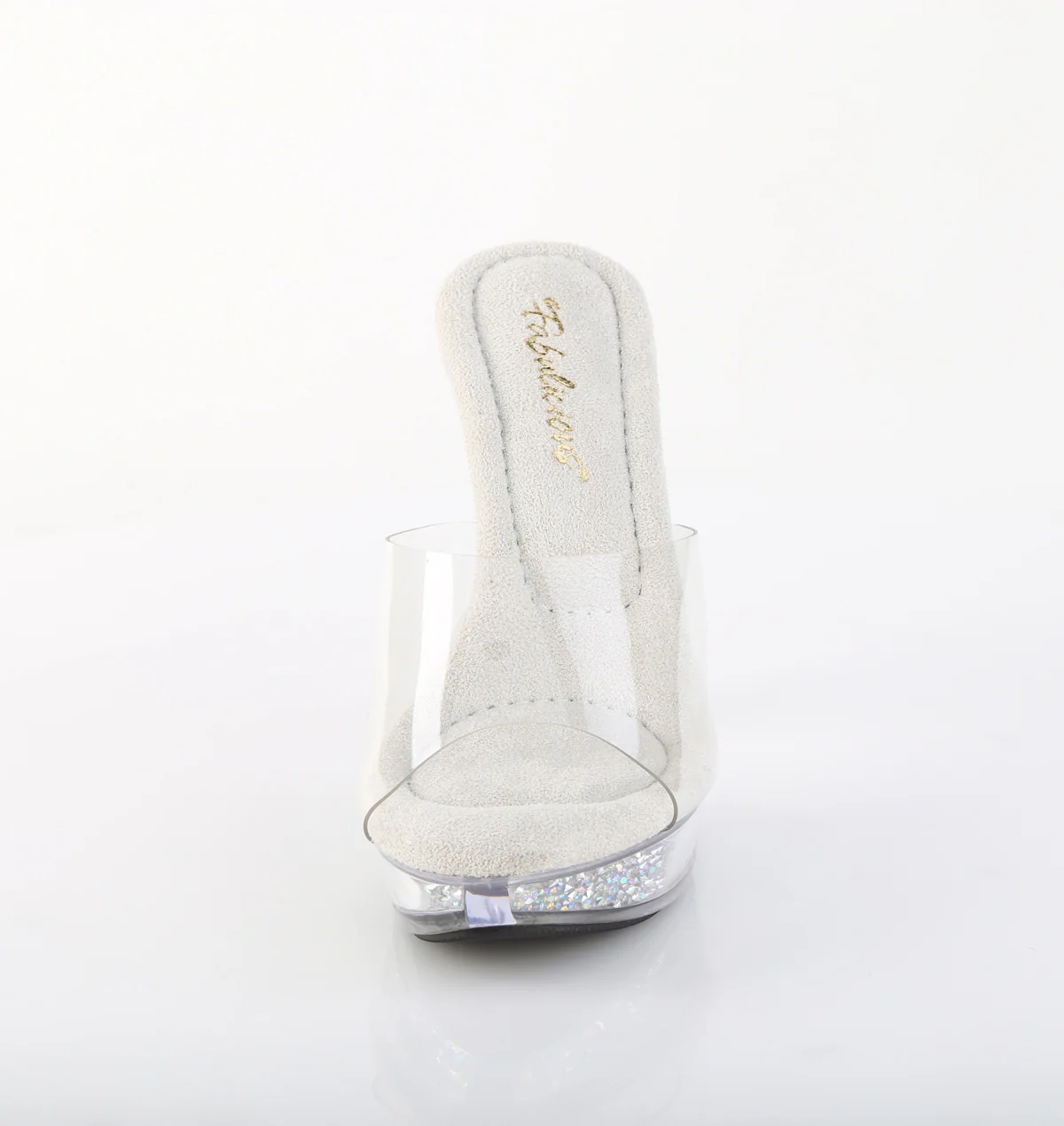 Clear Bling 5 Inch Posing Shoes - Fabulicious COCKTAIL-501RSI - Image 2