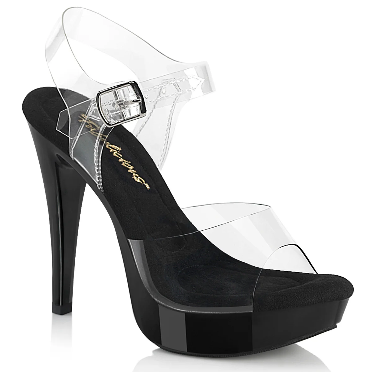Clear Black 5 Inch Sexy Shoes -  Fabulicious COCKTAIL-508