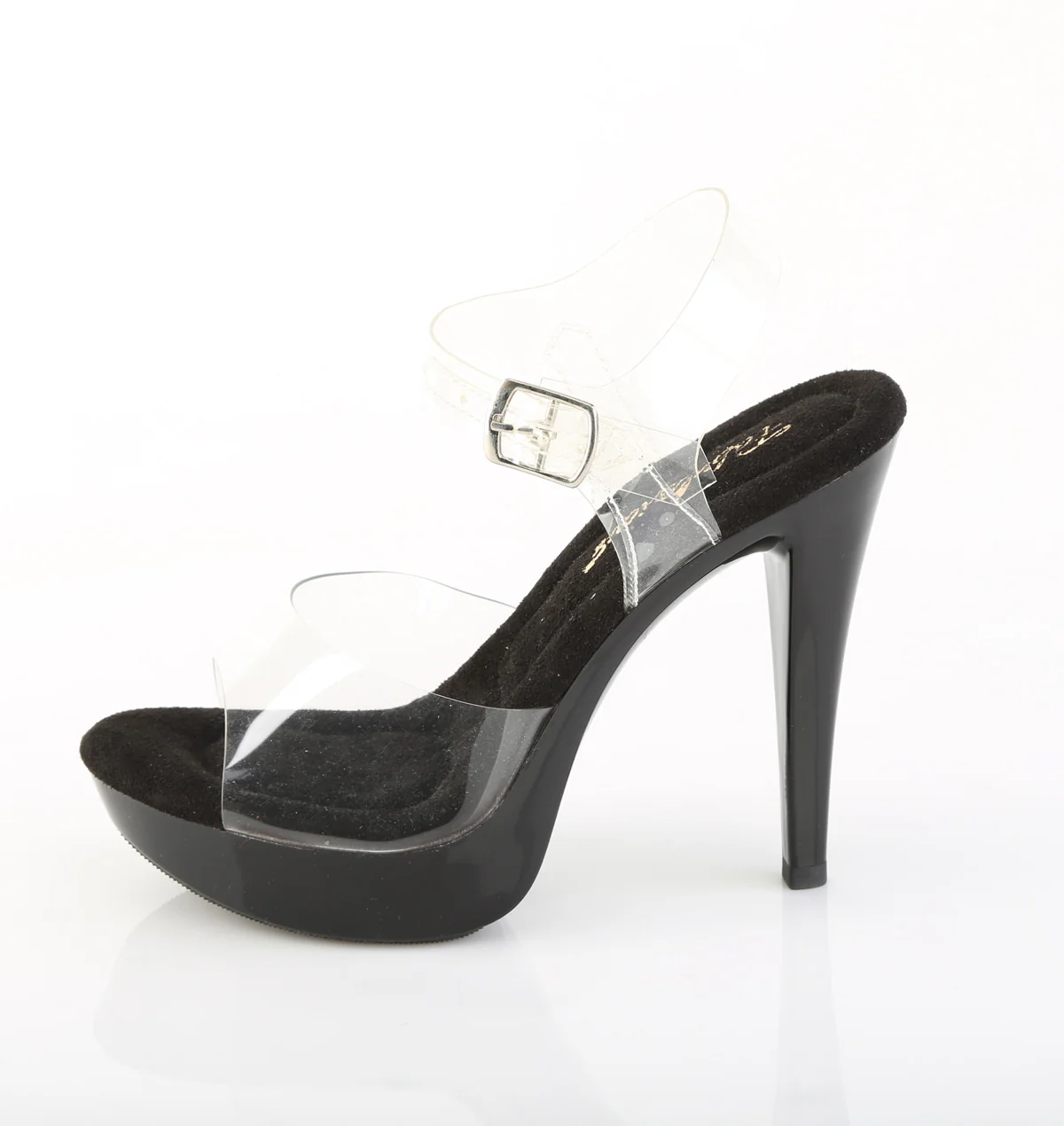 Clear Black 5 Inch Sexy Shoes -  Fabulicious COCKTAIL-508 - Image 3