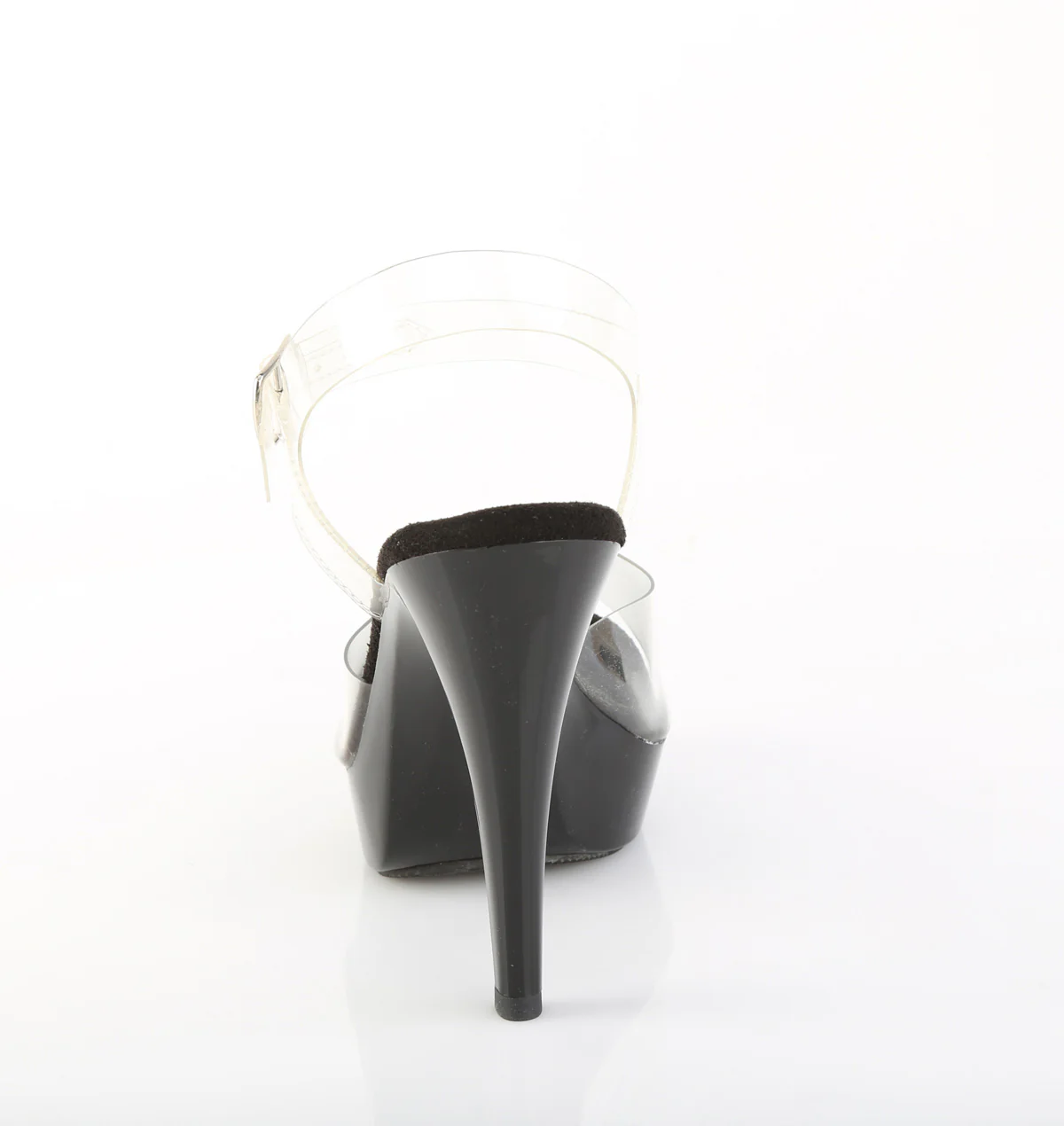Clear Black 5 Inch Sexy Shoes -  Fabulicious COCKTAIL-508 - Image 4