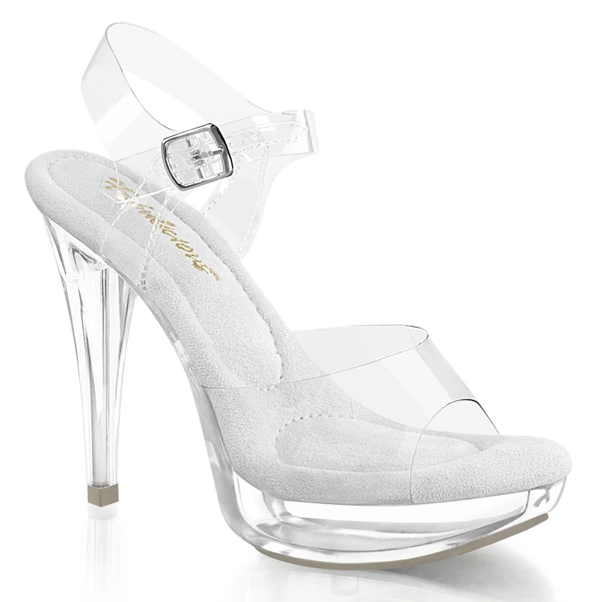 Clear 5 Inch Posing Shoes - Fabulicious COCKTAIL-508 - Image 2