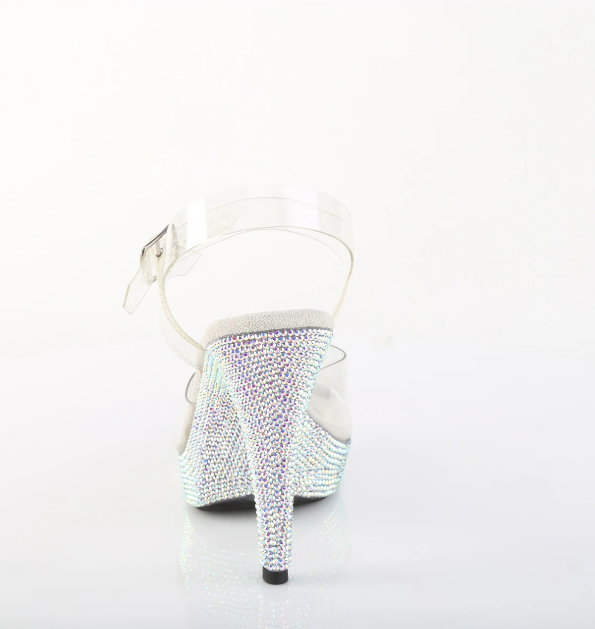 Transparent Bling 5 Inch Posing Shoes - Fabulicious COCKTAIL-508DM - Image 4