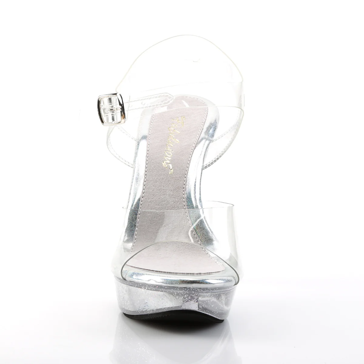 Clear 5 Inch Posing Shoes - Fabulicious COCKTAIL-508MG - Image 2