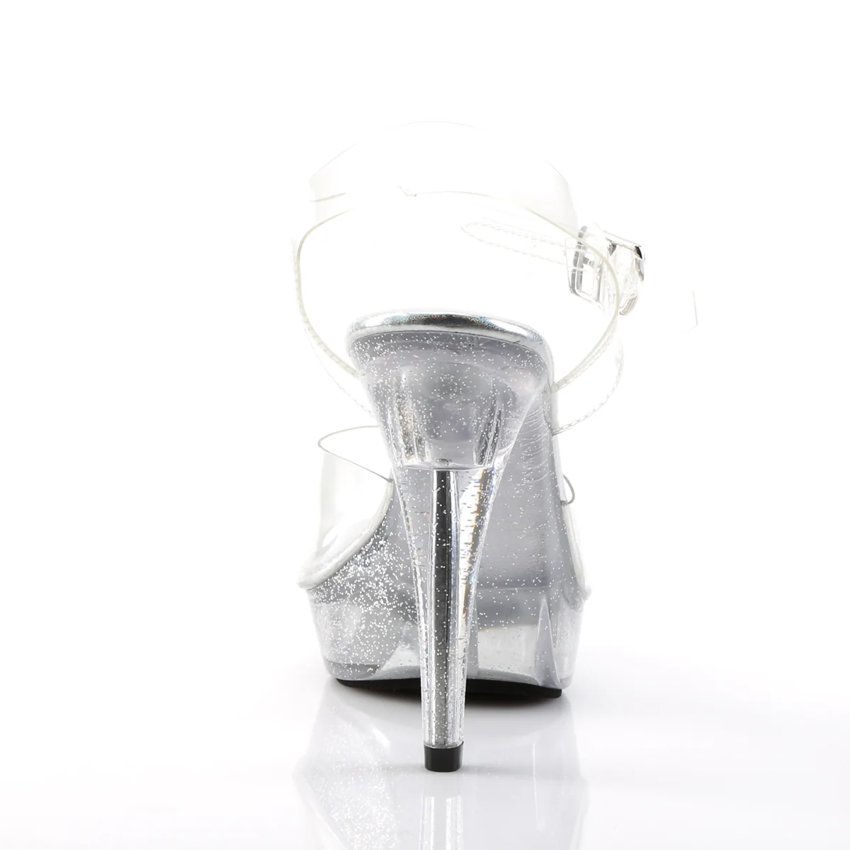 Clear 5 Inch Posing Shoes - Fabulicious COCKTAIL-508MG - Image 4