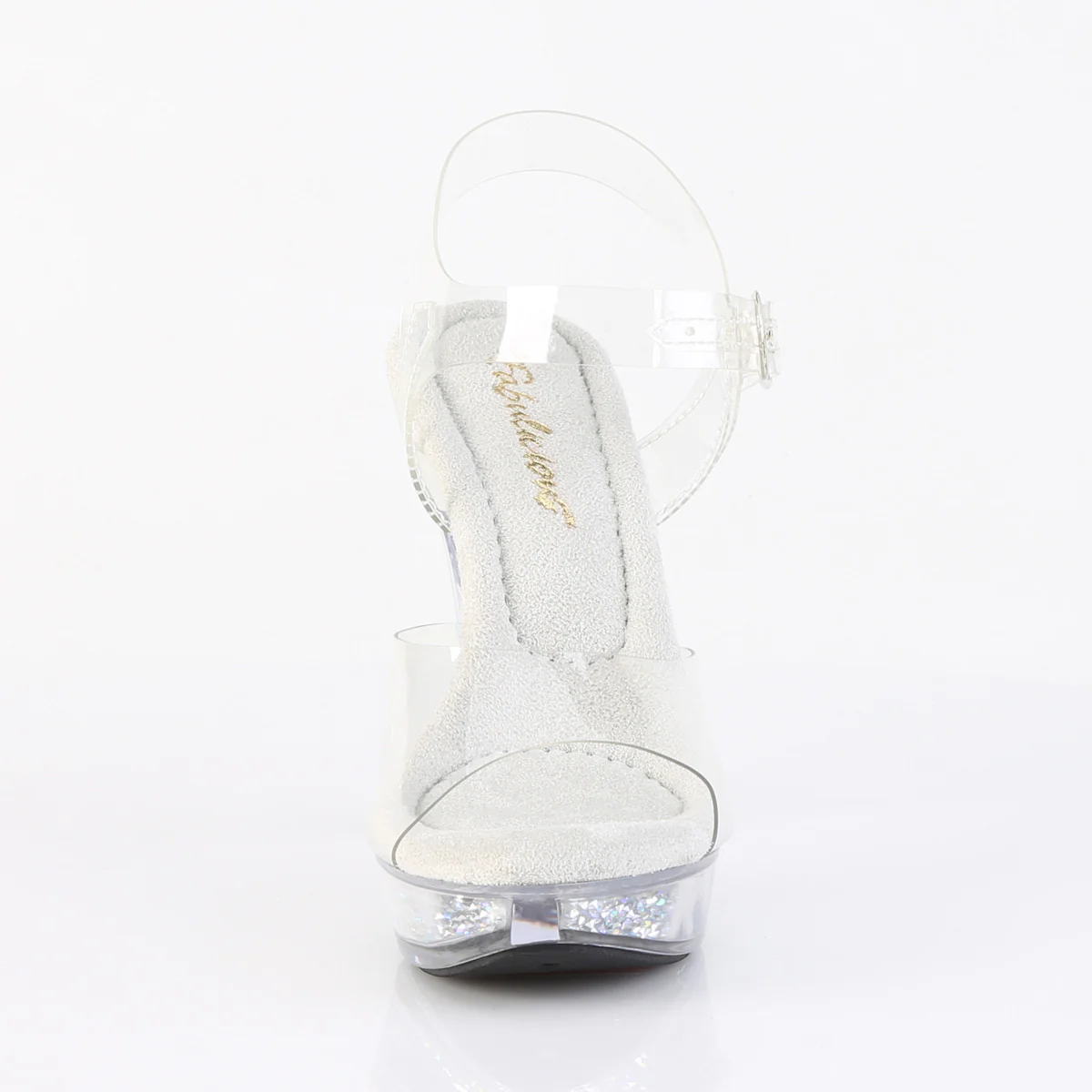 Clear Bling 5 Inch Posing Shoes -  Fabulicious COCKTAIL-508RSI - Image 2