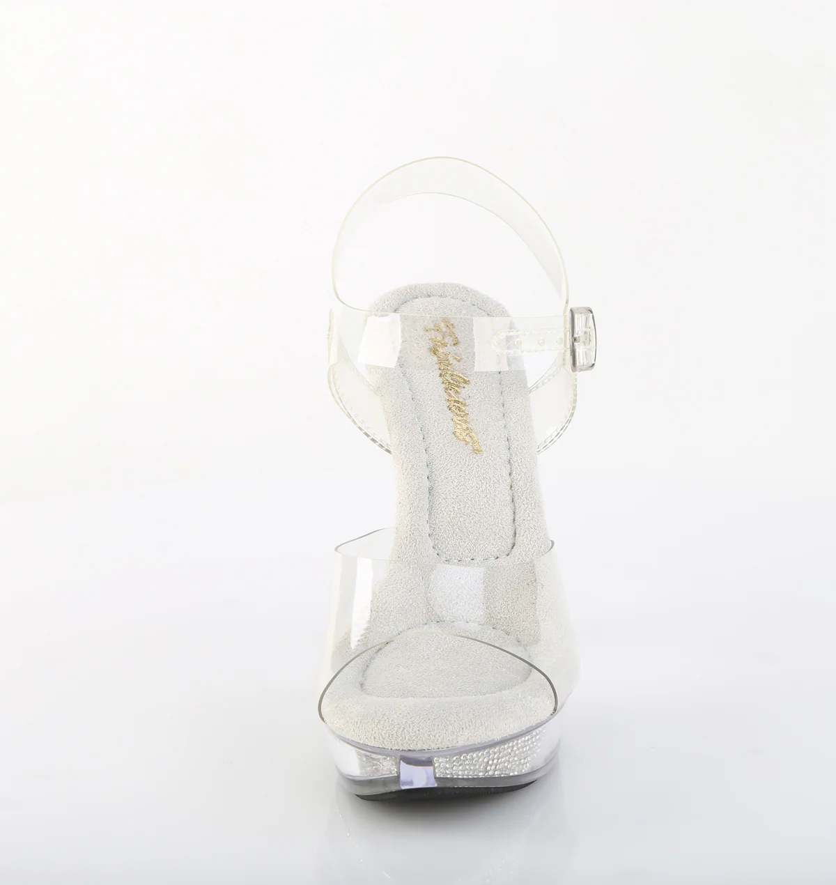 Clear Bling 5 Inch Posing Shoes - Fabulicious COCKTAIL-508SRSI - Image 2