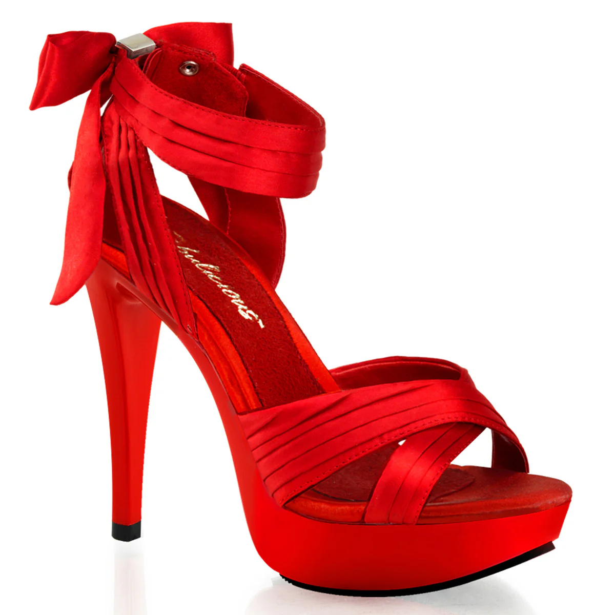Red 5 Inch Fetish Shoes -  Fabulicious COCKTAIL-568 - Image 6