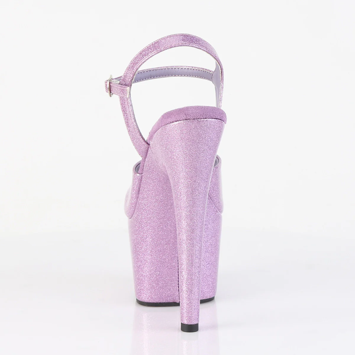 Lilac Glitter 7 Inch Fetish Pole Dancing Heels -  Pleaser ADORE-709GP - Image 4