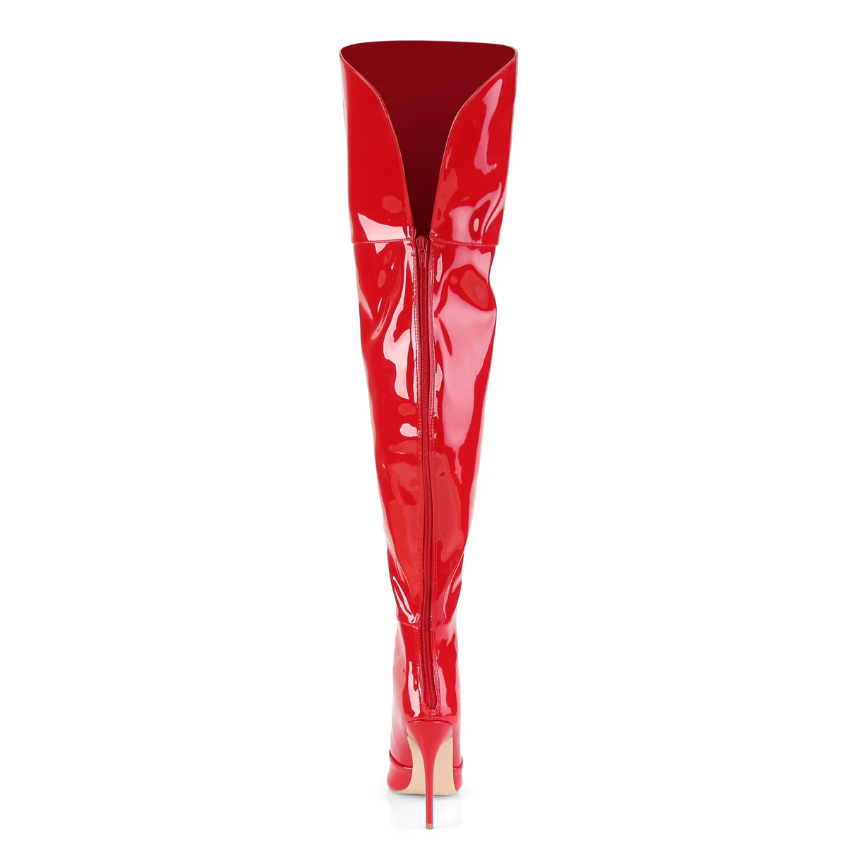 Red 5 Inch Fetish Thigh Boots' - Pleaser COURTLY-3012 - Image 4