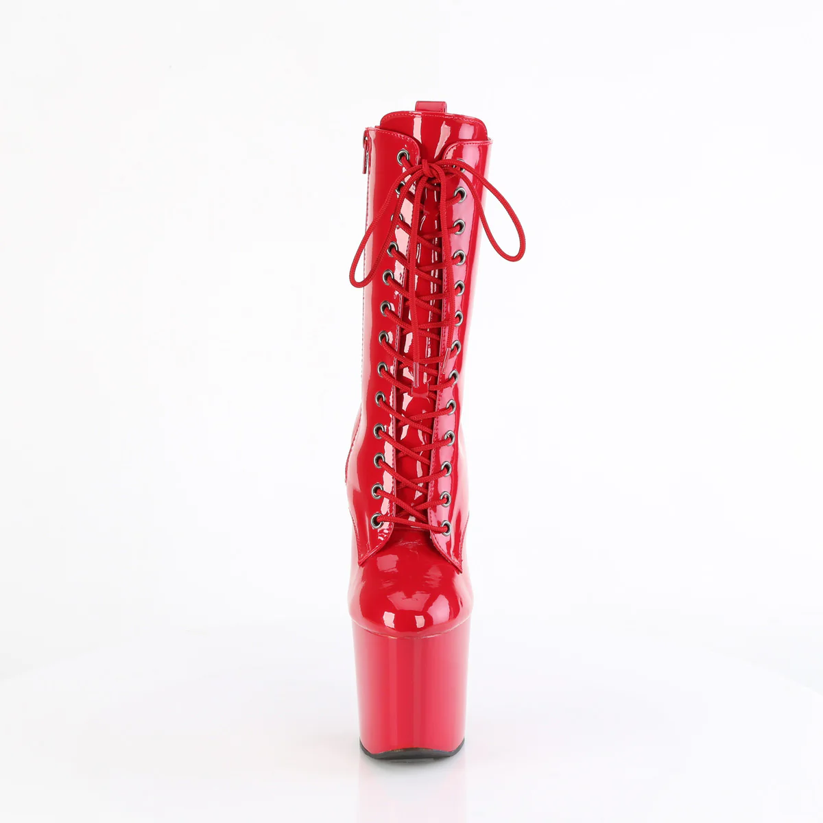 Red 8 Inch Statement Ankle Boots - Pleaser CRAZE-1040 - Image 2