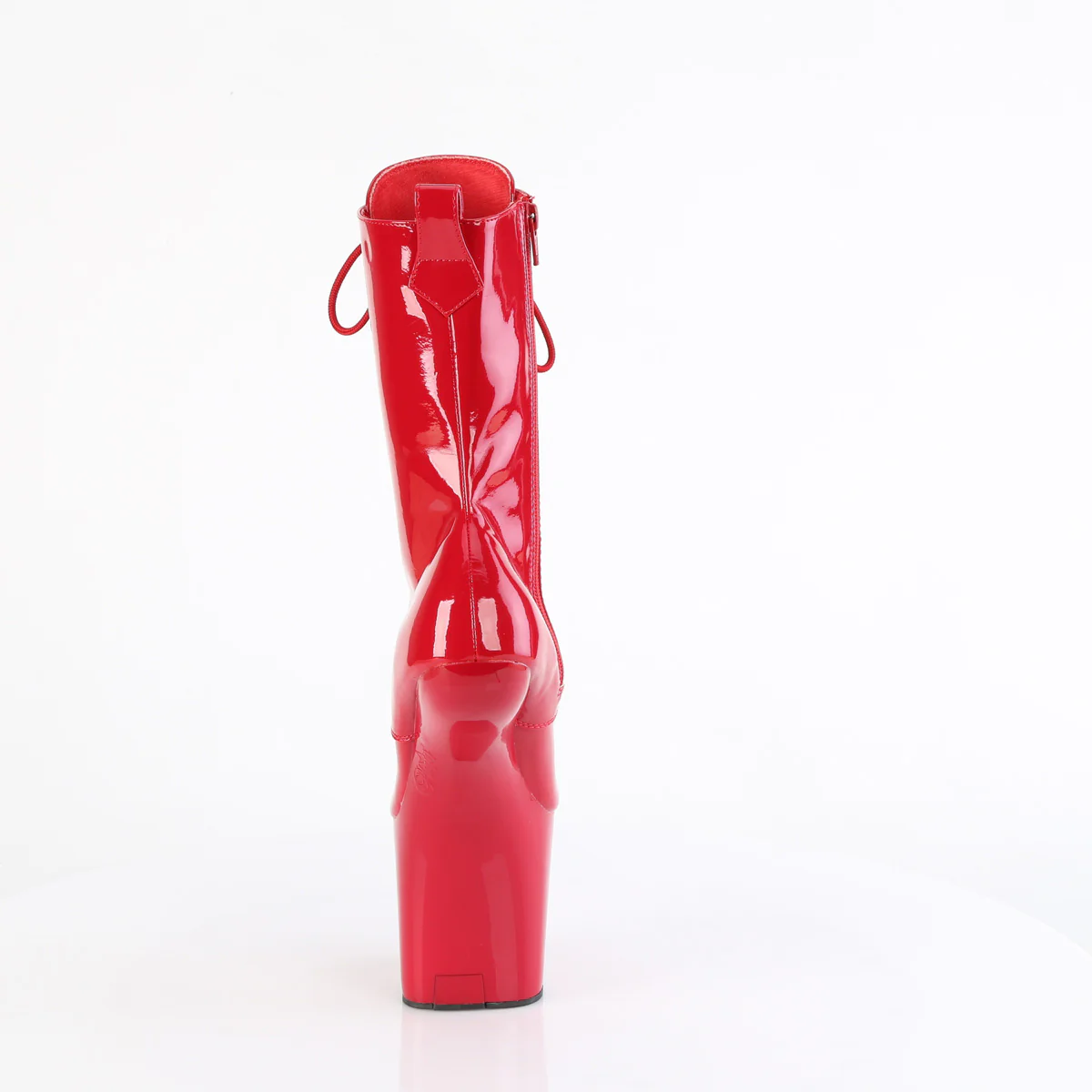 Red 8 Inch Statement Ankle Boots - Pleaser CRAZE-1040 - Image 4