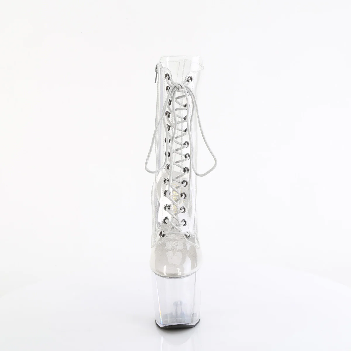 Clear 8 Inch Dancing Heels Ankle Boots - Pleaser CRAZE-1040C - Image 2