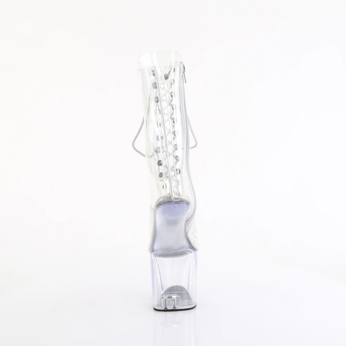 Clear 8 Inch Dancing Heels Ankle Boots - Pleaser CRAZE-1040C - Image 4