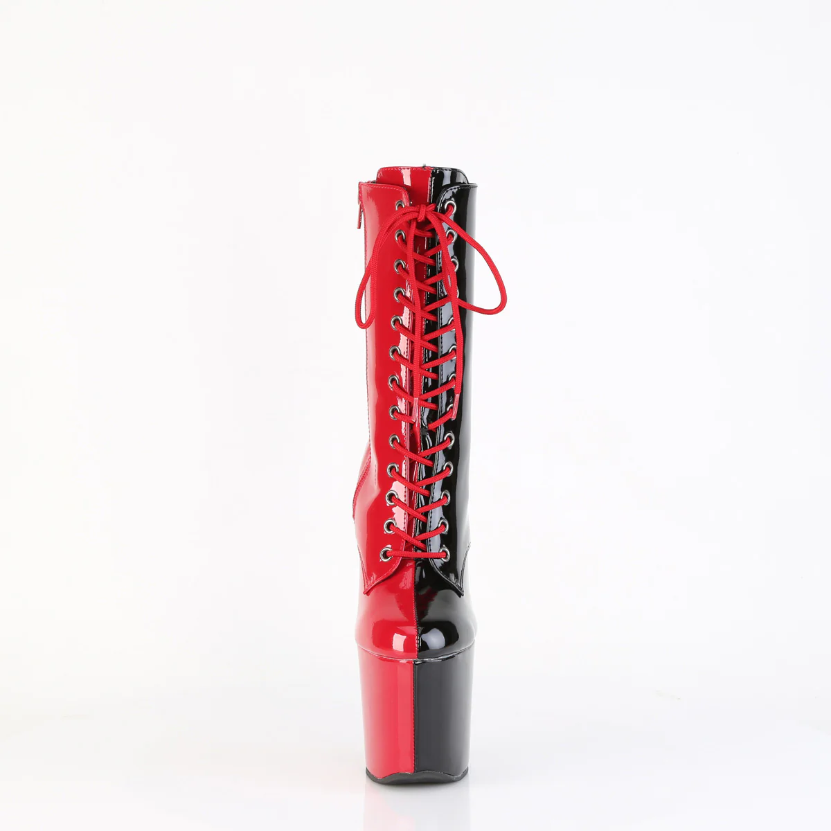 Red 8 Inch Pole Dance Ankle Boots - Pleaser CRAZE-1040TT - Image 2