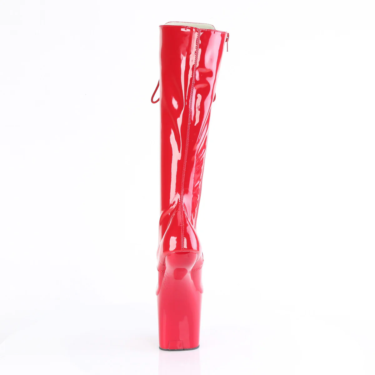 Red 8 Inch Fetish Dancer Knee High - Pleaser CRAZE-2023 - Image 4