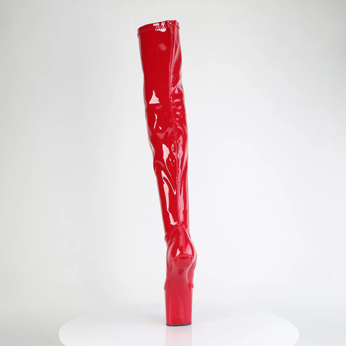 Red 8 Inch Exotic Dance Thigh Highs - Pleaser CRAZE-3000 - Image 4
