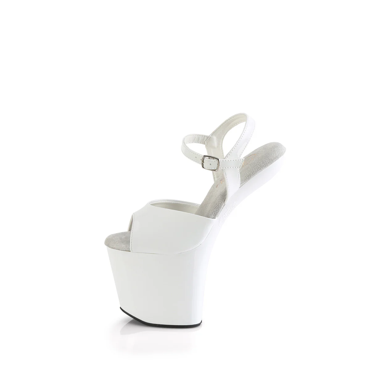 White 8 Inch Pole Dance Platform Shoes - Pleaser CRAZE-809 - Image 3
