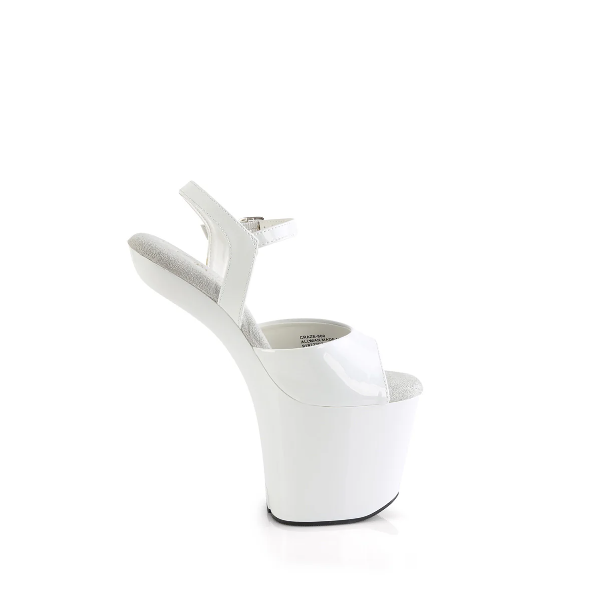 White 8 Inch Pole Dance Platform Shoes - Pleaser CRAZE-809 - Image 5