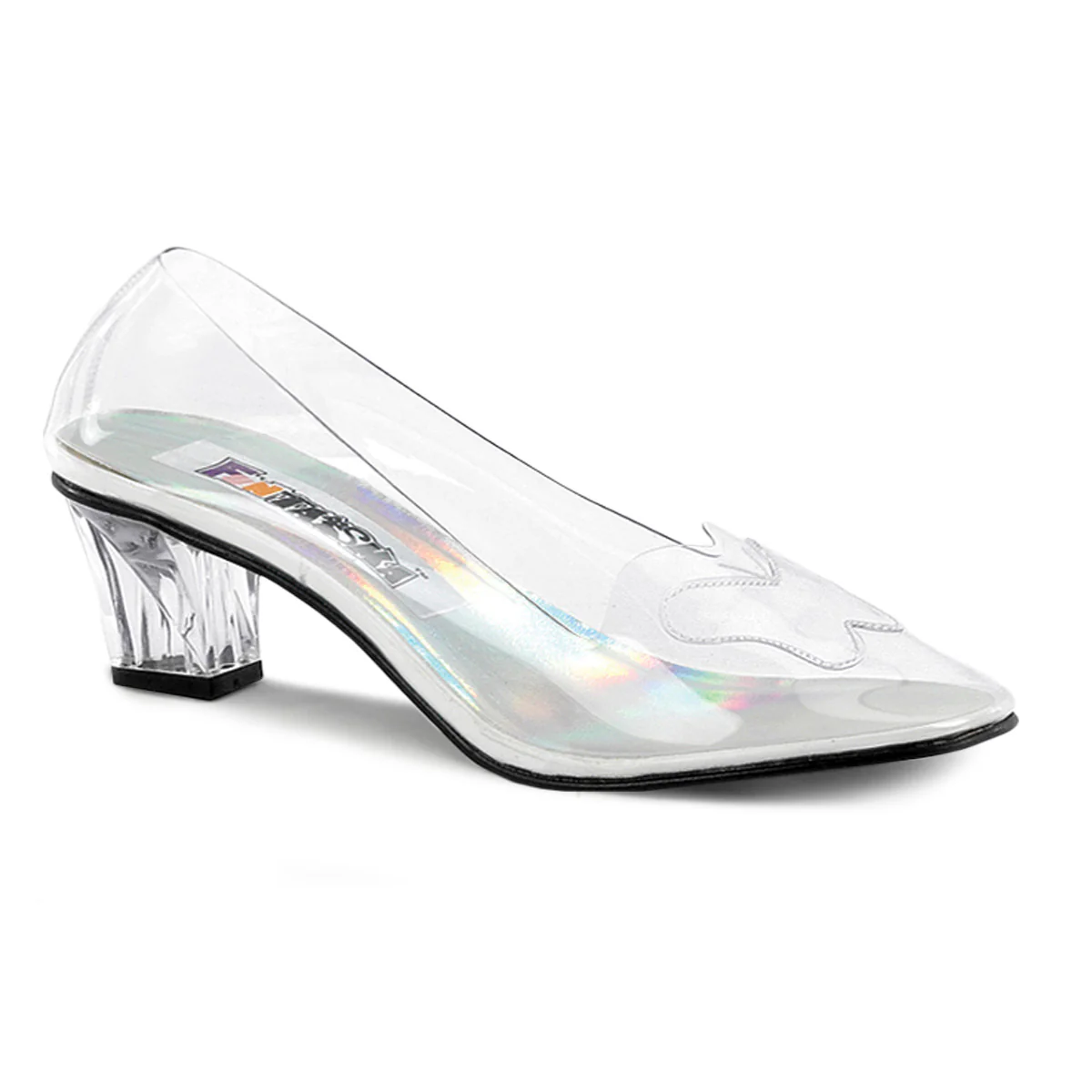 Clear 2 Inch Costume Shoes - Funtasma CRYSTAL-103 - Image 6