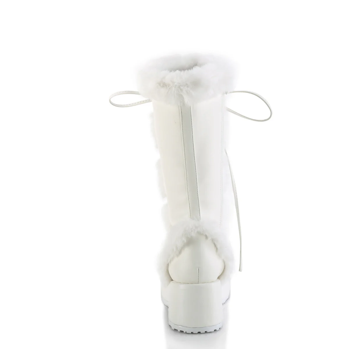 White Alternative Knee High Boots - Demonia Cult CUBBY-311 - Image 4
