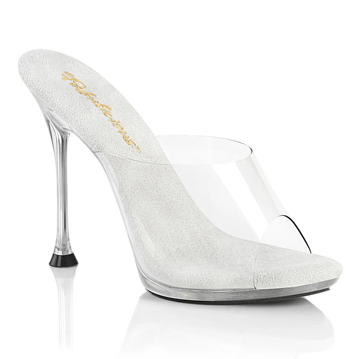 Clear 4.5 Inch Posing Shoes - Fabulicious CUPID-401