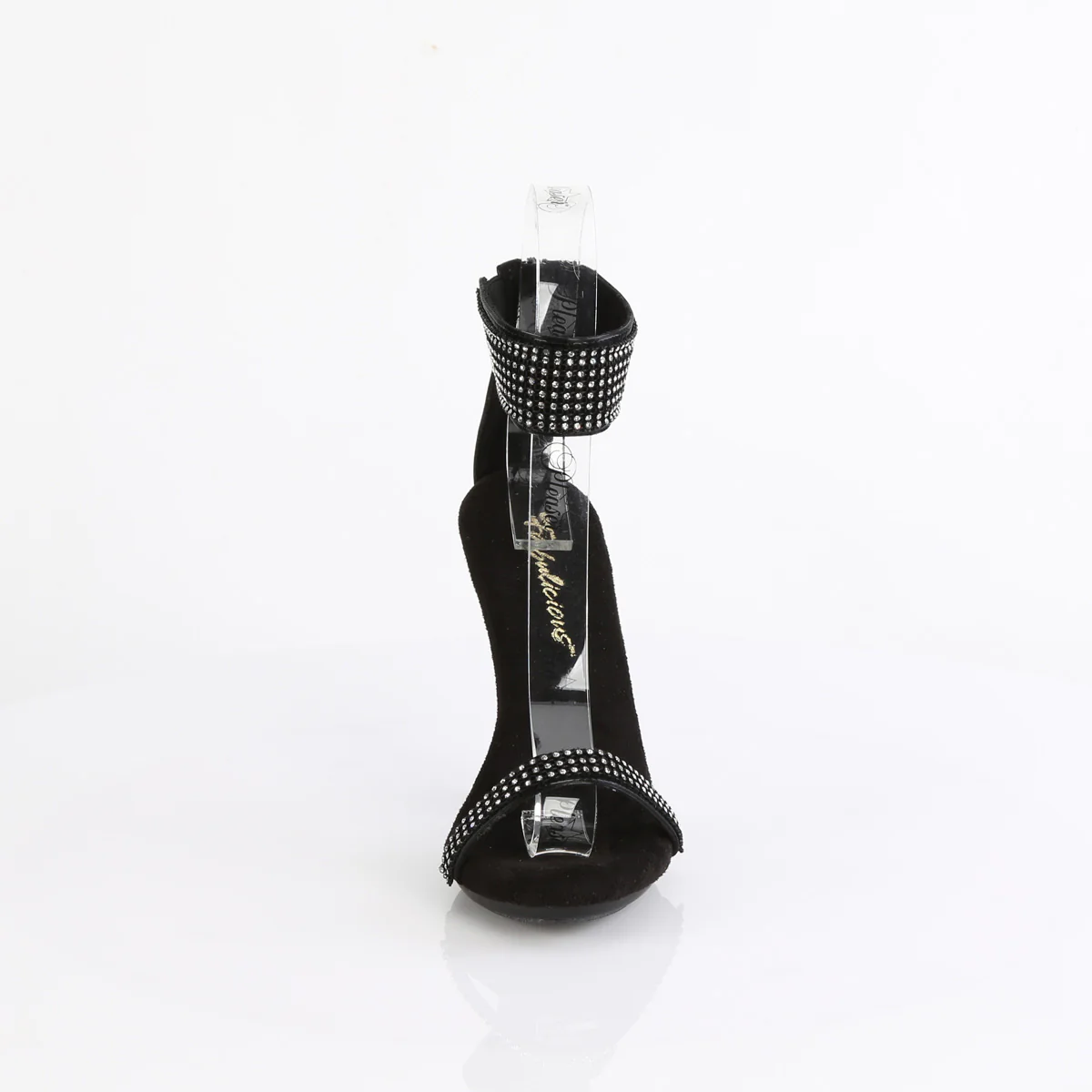 Black 4.5 Inch Sexy Shoes - Fabulicious CUPID-440 - Image 2