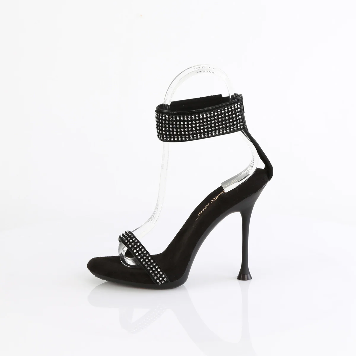 Black 4.5 Inch Sexy Shoes - Fabulicious CUPID-440 - Image 3