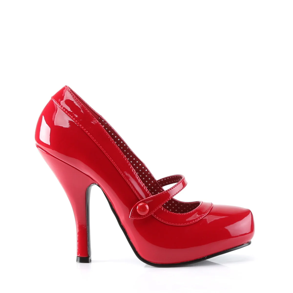 Red 4.5 Inch Glamour High Heels -  Pin Up Couture CUTIEPIE-02 - Image 5