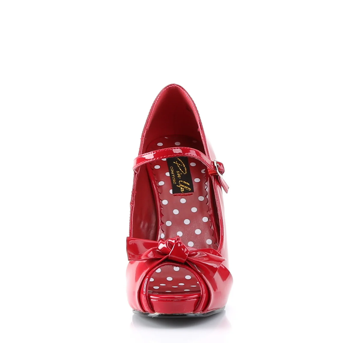 CUTIEPIE-08 Pin Up 4.5 Inch Heel Red Retro Glamour Platforms - Image 2