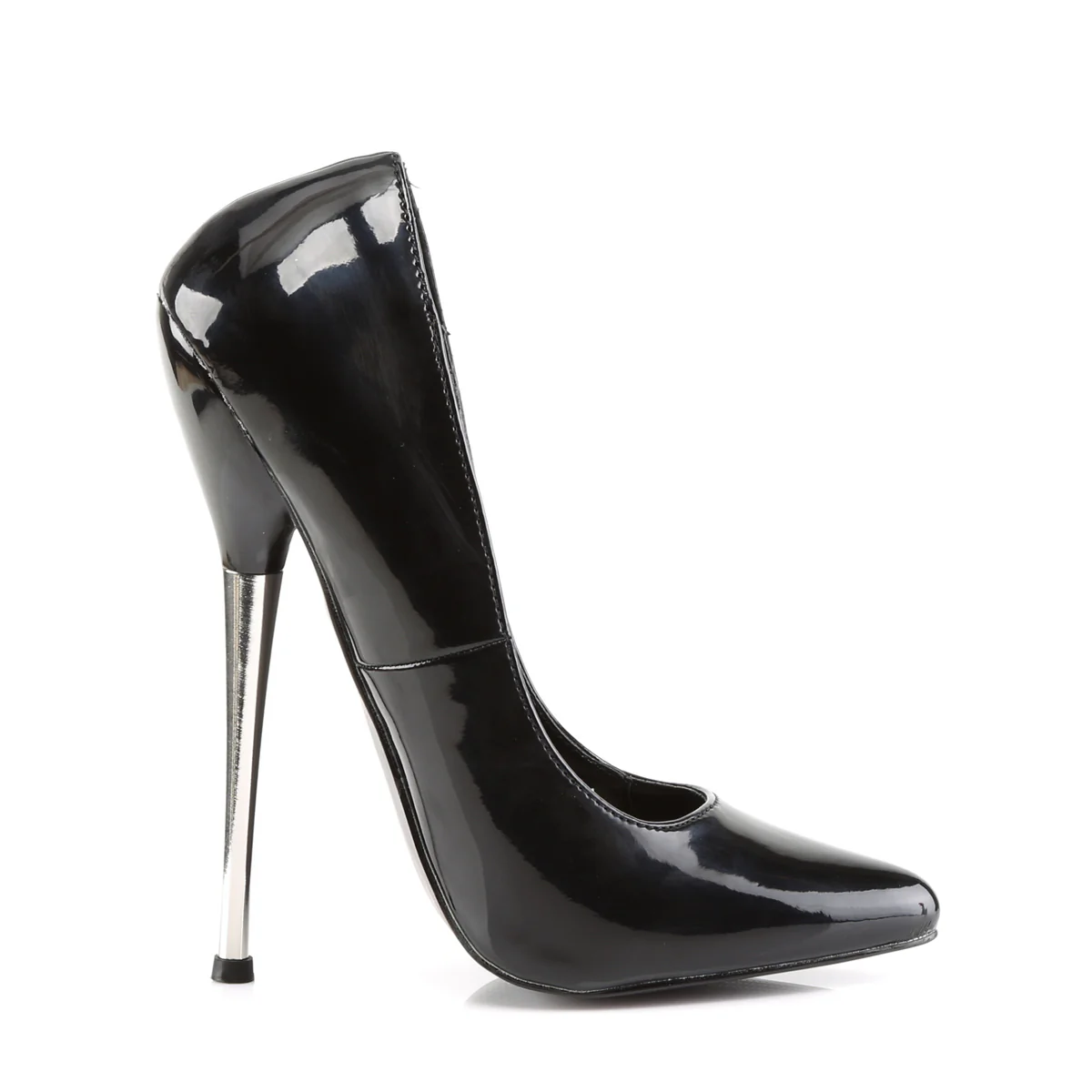 Black 6.3 Inch Fetish Heels - Devious DAGGER-01 - Image 5