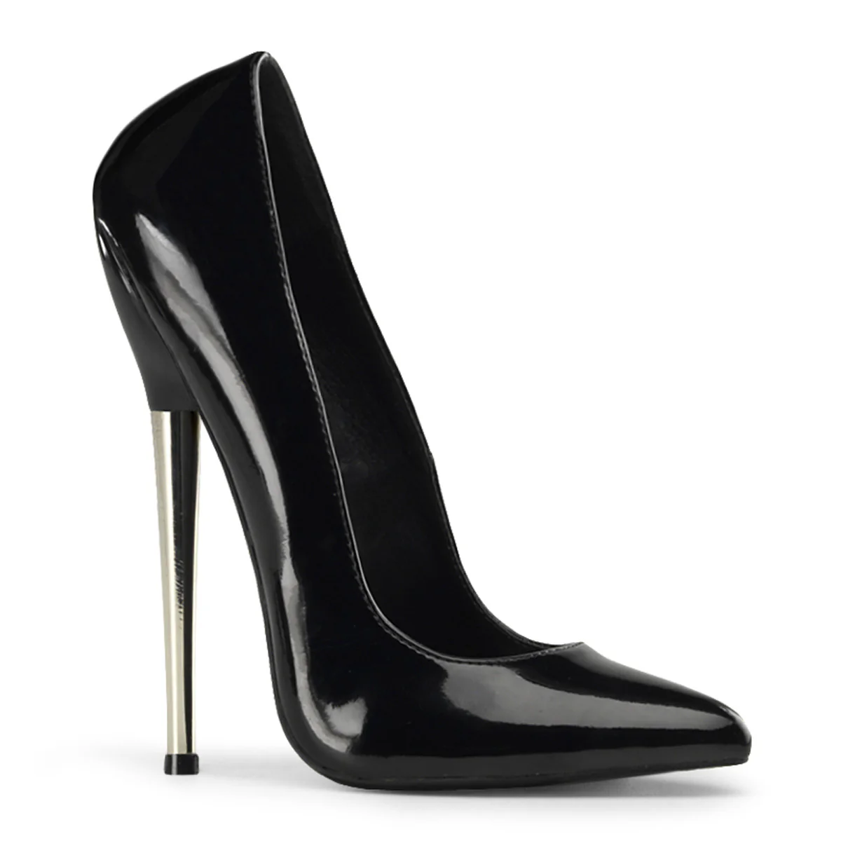 Black 6.3 Inch Fetish Heels - Devious DAGGER-01 - Image 6
